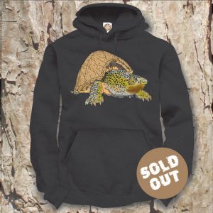 Turtles Model 15C Sternotherus carinatus Sold Out, black Hooded Sweater