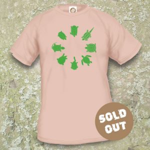 Turtles Model 2A Circle 1, Sold Out, Sand coloured T-shirt.